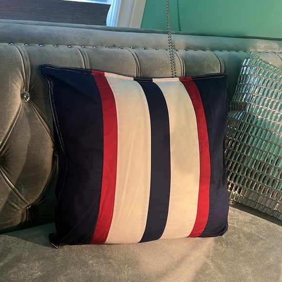 Tommy Hilfiger Striped Pillow - Red, White, and Black - Picture 5 of 10